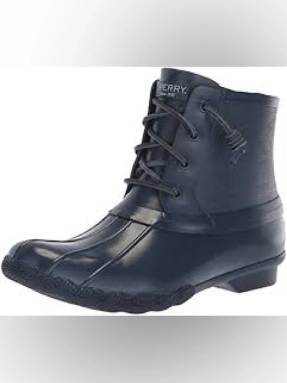 Sperry Navy Salt Water Duck Rain Boots - Picture 2 of 8